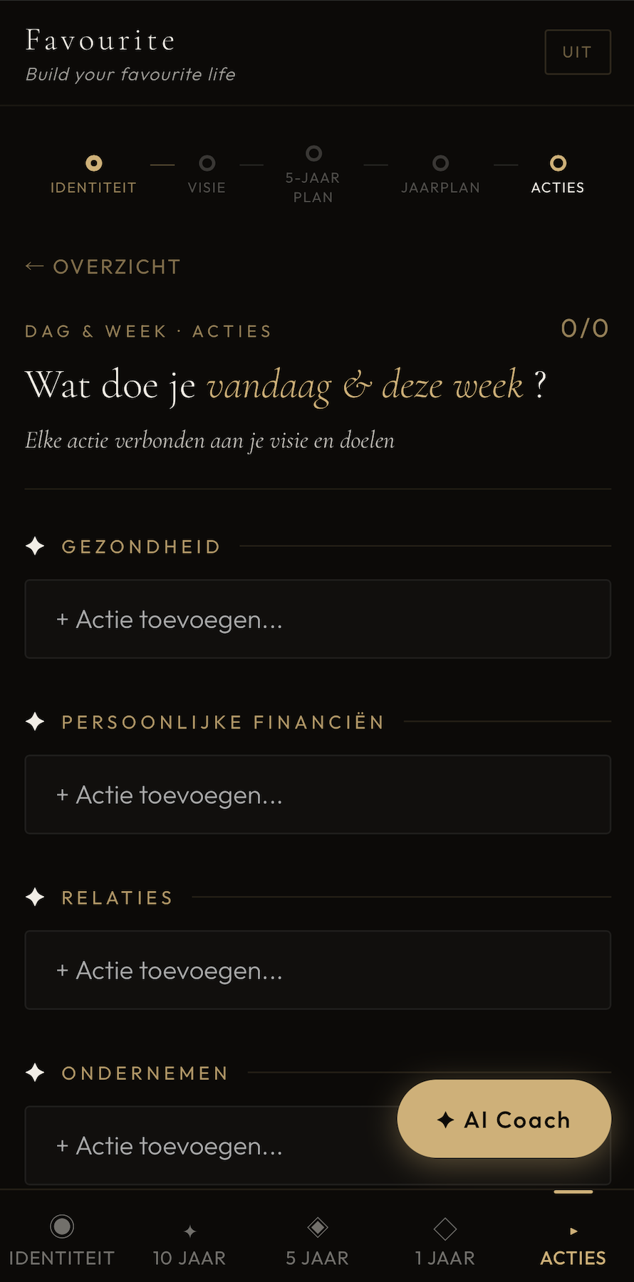 Dag & week acties